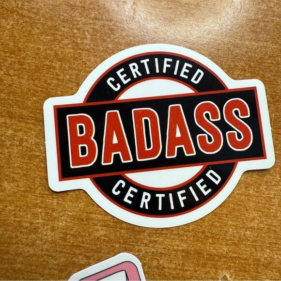 Certified Badass Sticker - Picture 1 of 1